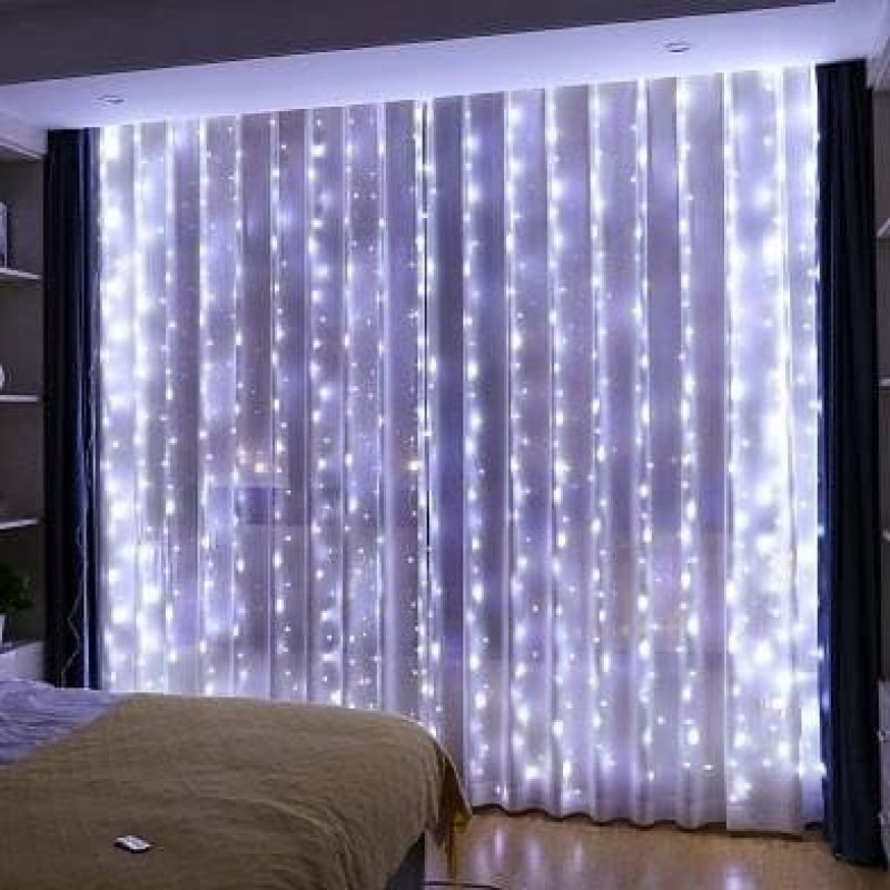 Xrec LVT LED USB 0643 kurtyna świetlna z pilotem w zestawie 300x5W LED 6500K