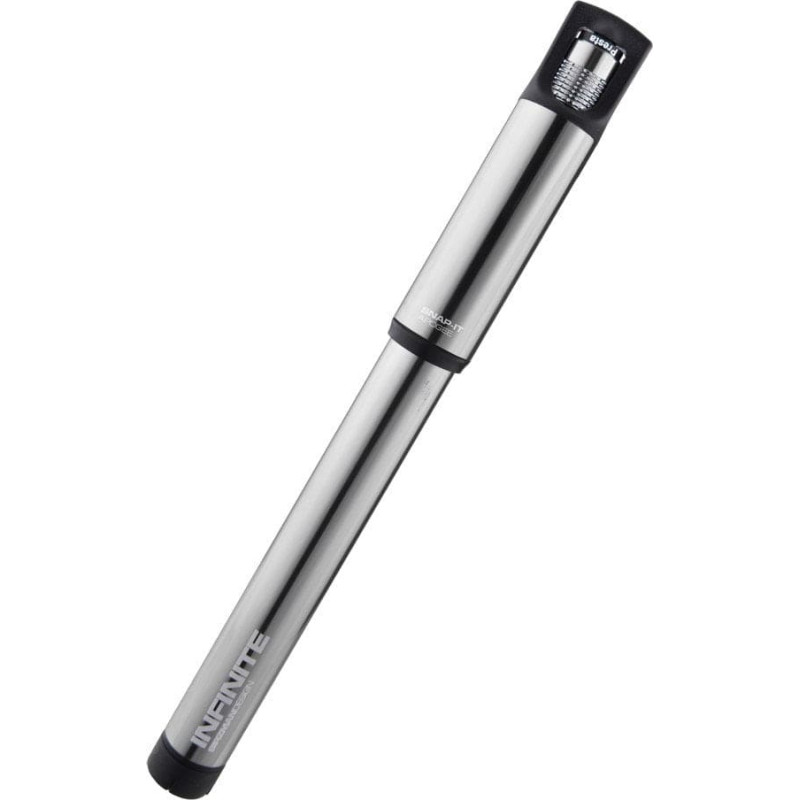 Lezyne Pompka ręczna BIRZMAN Infinite Apogee Road (Presta/Schrader), 160psi/11bar, Długość 255mm, CNC, Srebrna (NEW)