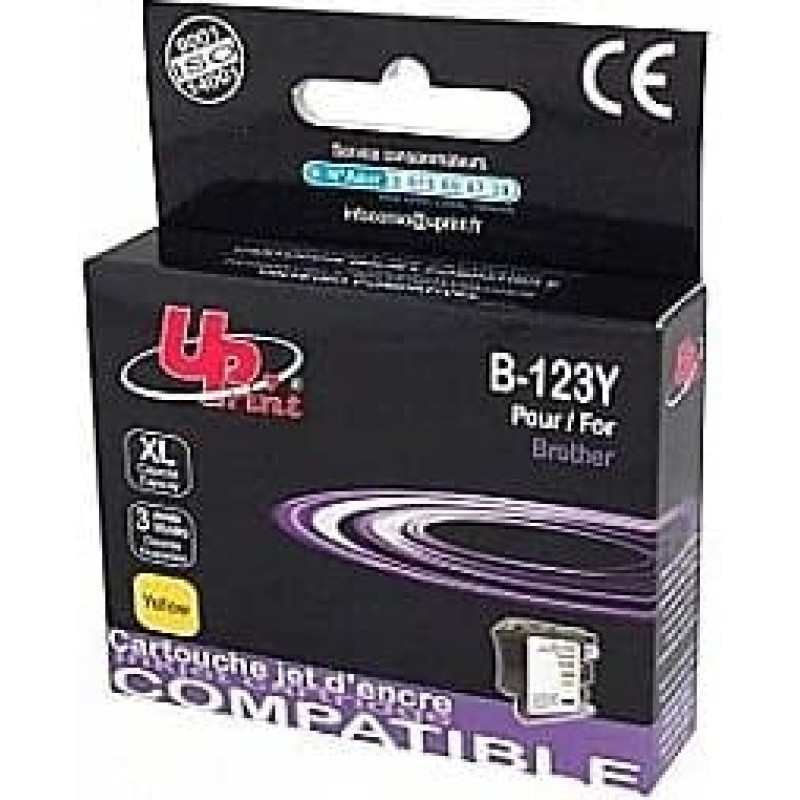 Uprint Tintes kārtridžs UPrint Brother LC123Y125XLY Yellow