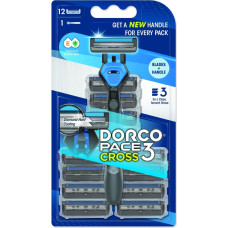Friendly Organic DORCO Maszynka do golenia Pace3 Cross Men 3 ostrza + 12 wymiennych wkładów