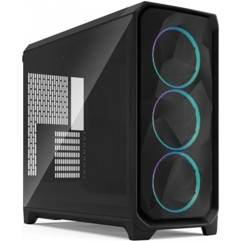 Fractal Design Meshify 3 XL RGB TG PC Gehäuse - Big-Tower, E-ATX, Tempered Glass - schwarz