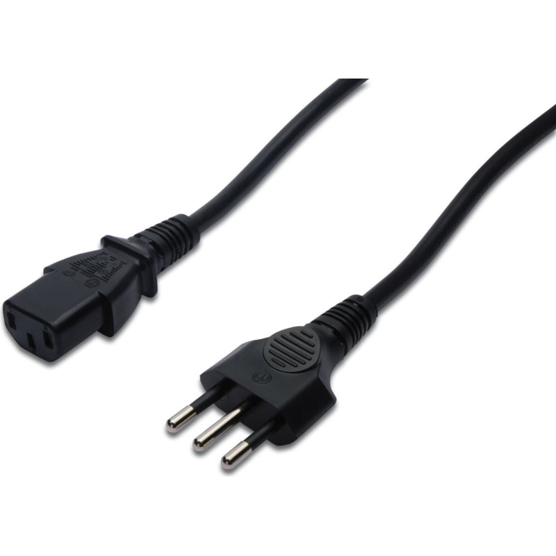 Manhattan ASSMANN Netzanschlusskabel Italien Stecker - C13 Buchse 1,8m