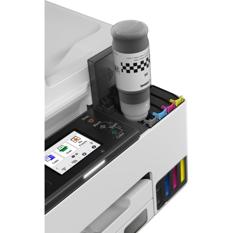 Canon MAXIFY GX2050 EB2 EUR mit deutlich erhohten Seitenleistung, enthalt 2 extra Tanks mit schwarzer Tinte ( somit 3 Schwarztinten )