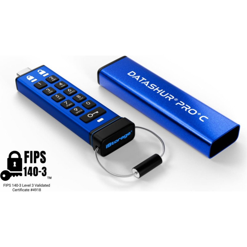 Istorage datAshur PRO+C pamięć USB 512 GB USB Type-C 3.2 Gen 1 (3.1 Gen 1)