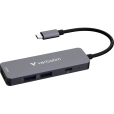 Verbatim Hub USB Verbatim Multi Port Essentials USB-C PD, USB-A 3.0, USB-A 2.0, HDMI