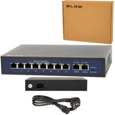 Blow 77-936# Switch blow 8xpoe 100mb 100w bl-sw10-8p 2uplink