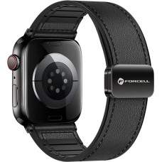 Forcell Pasek do Apple Watch Forcell F-Design FA21 skóra ekologiczna 38 / 40 / 41 mm czarny