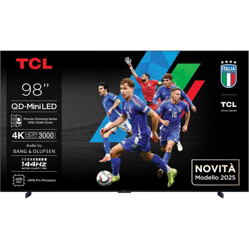 TCL C7K  98''  4K UHD  Mini LED  melna - Televizors