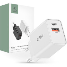 Tech-Protect Ładowarka Tech-Protect NC30W sieciowa USB-C PD 30W / USB-A QC 3.0 - biała