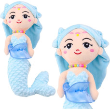 Leantoys Pluszowa Syrenka z Koralami Przytulanka Niebieska 32cm LEAN Toys