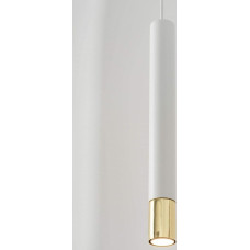 Sigma Lampa wisząca Sigma Biała tuba wisząca Sopel Grand 33386 metalowa do salonu okrągła