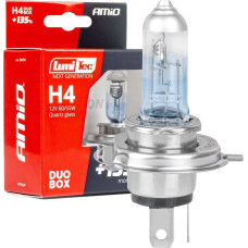 Amio Żarówki halogenowe h4 12v 60/55w lumitec next generation +135% duo amio-04404