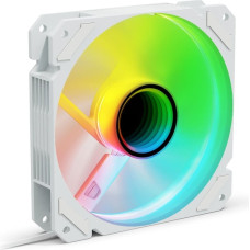 Sharkoon SHARK Mirror RGB PWM REVERSE Obudowa komputera Wentylator 12 cm Biały 1 szt.