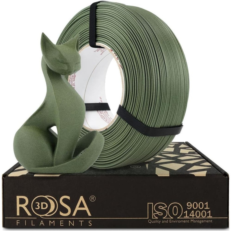 Rosa3D Filament Rosa3D Refill PLA-CF Matt Home Decor 1,75mm 1kg - Olive Green}