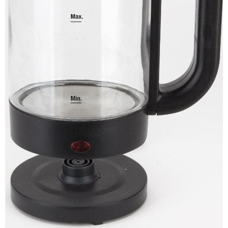 Jata HA702, 1.2 L, 1500 W, Black, Transparent, Glass, Overheat protection, Cordless