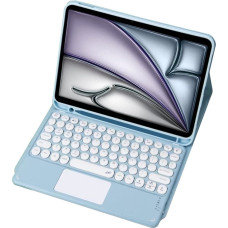 Strado Etui z klawiaturą Bluetooth touchpad do iPad Air 13 Gen6 (Niebieskie)