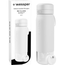 Wessper Butelka filtrująca Wessper B2 GLASS Actitex™ 700ml White (WES270-700-WH_K)