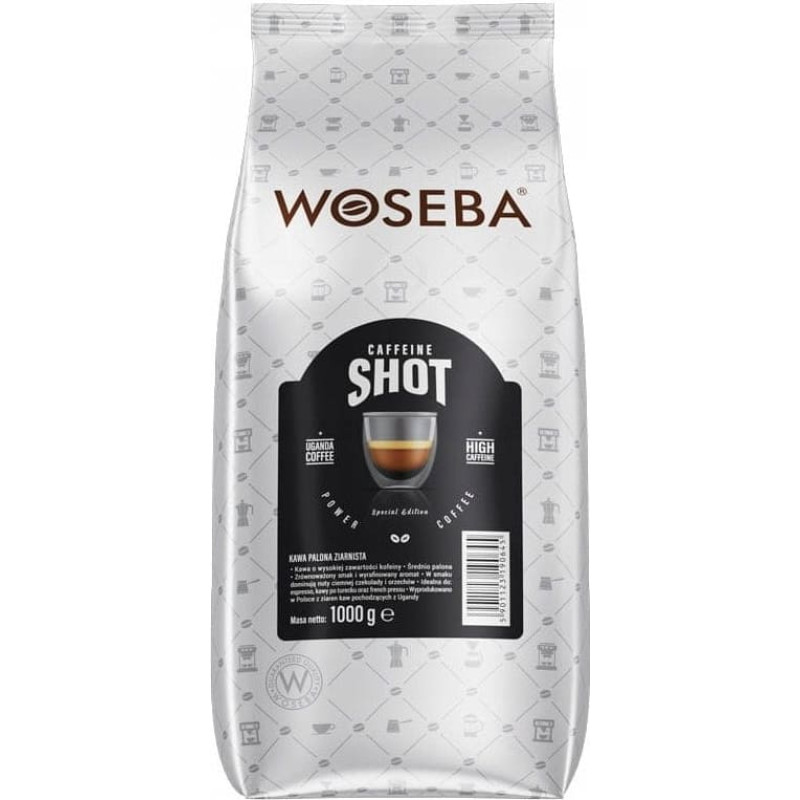 Woseba Kawa ziarnista WOSEBA Caffeine Shot 1000g