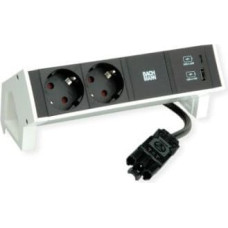 Bachmann DESK2 2xstyk ochronny USB A&C, ładowarka USB 22W 0,2m GST18 biały