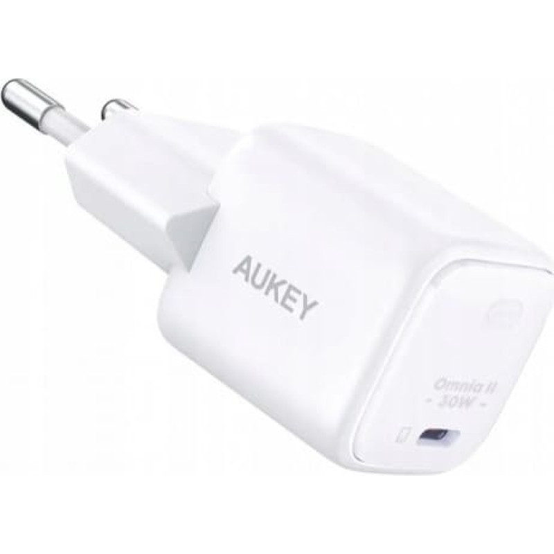 Aukey Wall Charger PA-B1L White Omnia II Mini1xUSB-C PowerDelivery 30W 5A
