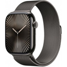 Apple Watch Series 10 GPS + Cellular 46 mm Slate Titanium Case with Slate Milanese Loop - S/M