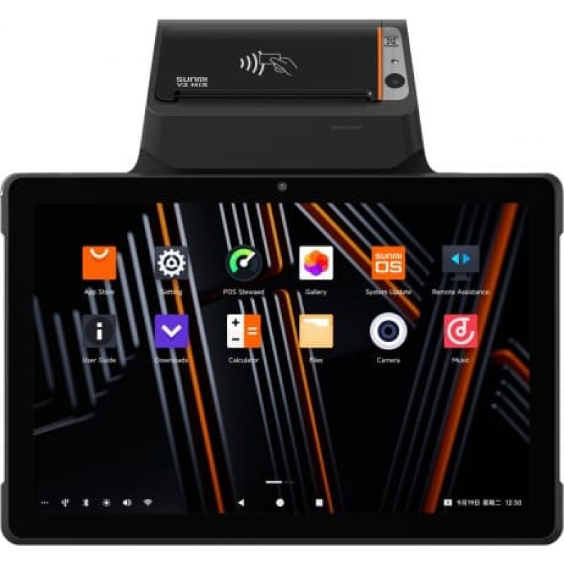 Sunmi Terminal wireless V3 Mix, Android 13, 4/32GB, 2+0.3 MP camera, 4G, Finger sensor, 80mm printer, Sunmi 1101 Scanner