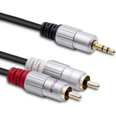 Qoltec Cable 2xRCA Mini Jack 3.5mm
