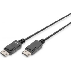 Digitus Connection Cable DisplayPort with snaps 1080p 60Hz FHD Type DP / DP M / M black 1m