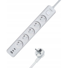 Tiross MORRE LISTWA ZASILAJĄCA 5G USB, 2xUSB-C,1,5m