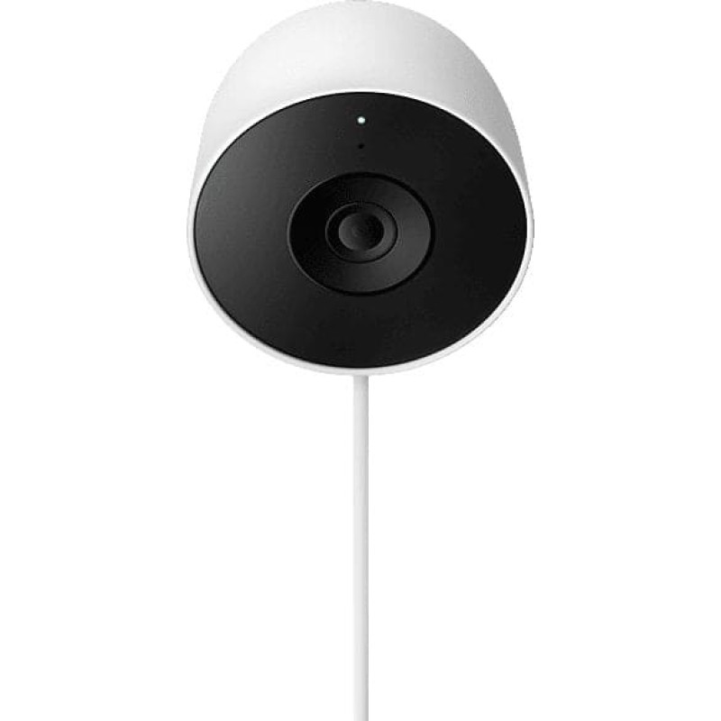 Google Nest Cam Outdoor, Snow, Wired, 2nd gen