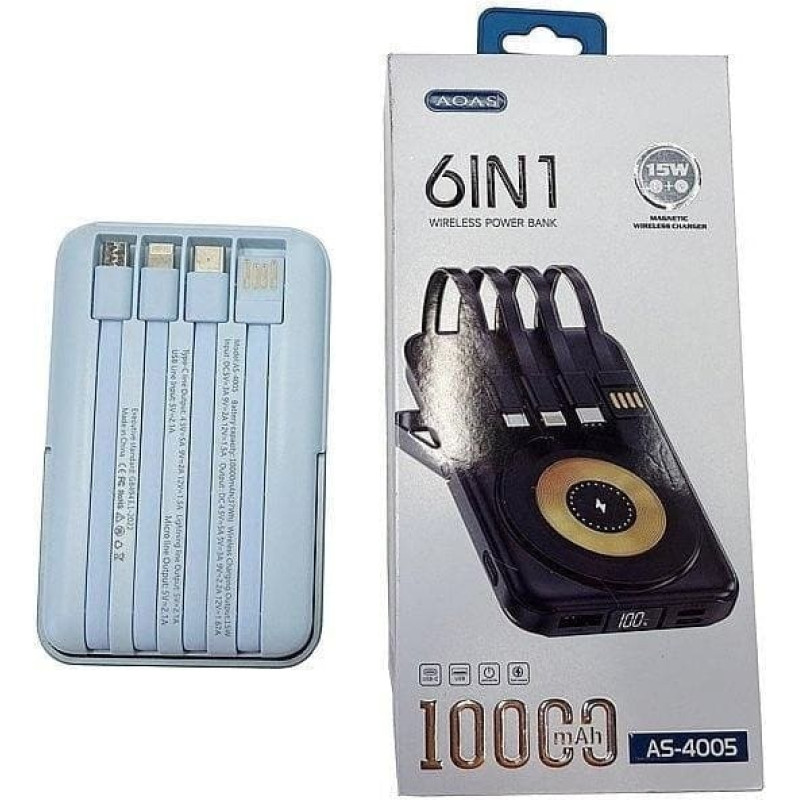 Adar Powerbank 6w1 10000 mAh