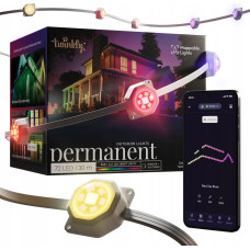 Twinkly Permanent Lights 72 RGB + CCT LED, 30m, white cable, IP65