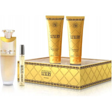 New Brand Luxury For Women Zestaw woda perfumowana spray 100ml + balsam do ciała 130ml + żel pod prysznic 130ml + woda perfumowana spray 15ml