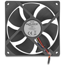 Delock Axiallufter 24 V DC 92 x 92 x 25mm schwarz