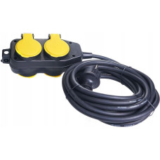 Rum-Lux Przedłużacz budowlany 4 gniazda 10m 3x1,5 PB/0202-3-10M IP44 3x1,5 Rum-Lux CZARNY