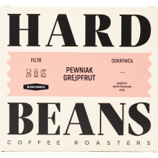 Hard Beans Coffee Kawa ziarnista Hard Beans Pewniak Grejpfrut Filtr 250g