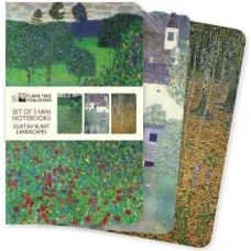 Flame Tree Publishing Zestaw 3 notatników Gustav Klimt Krajobrazy