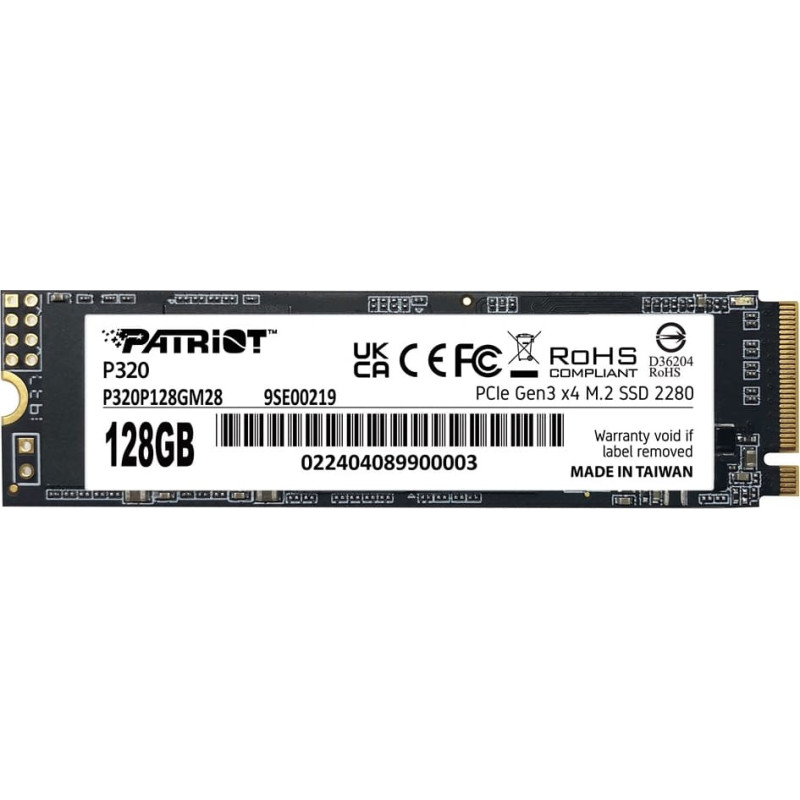 Patriot Memory Patriot Viper P320 M.2 PCI-Ex4 NVMe 128GB 1.6GB/s