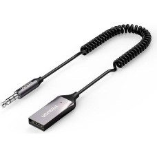 Ugreen Аудиоресивер Bluetooth 5.0 CM309, USB-кабель, аудиоадаптер, разъем AUX, черный