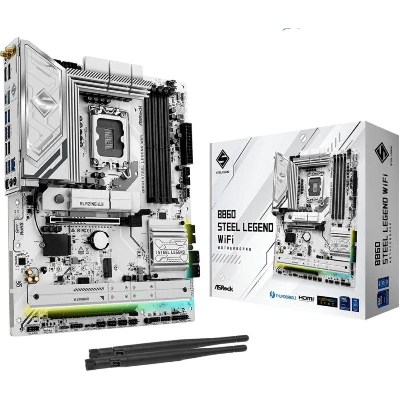 Asrock B860 Steel Legend Wi-Fi Intel B860 LGA 1851 (Socket V1) ATX