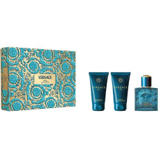 Versace Zestaw Eros woda perfumowana 50ml + balsam po goleniu 50ml + zel pod prysznic 50ml
