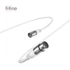 Fifine Kabel mikrofonowy L9CW XLR męski - żeńska, 1,8 m, biały