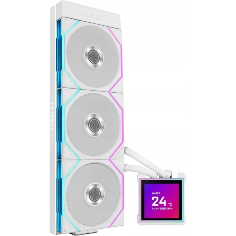 Lian Li Chłodzenie wodne Lian Li HydroShift II AiO-chłodzenie wodne, RGB, LCD-Display - 360mm, biały
