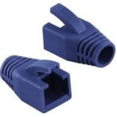 Logilink Osłonka wtyku RJ45 8mm kat.6 niebieski 50sztuk (MP0035B)
