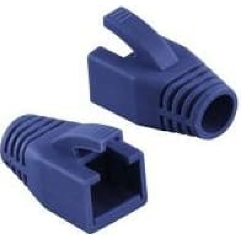 Logilink Osłonka wtyku RJ45 8mm kat.6 niebieski 50sztuk (MP0035B)