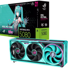 Asus Karta graficzna Asus GeForce RTX 5080 ROG ASTRAL OC 16GB HATSUNE MIKU EDITION DLSS 4