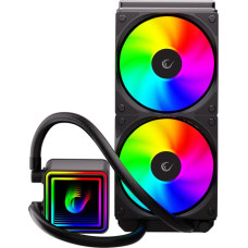 Rampage Chłodzenie wodne Rampage INFINITE V240 Chłodzenie wodne 240MM ARGB, miernik temperatury, czarne