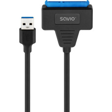 Savio Адаптер AK-68 USB-A 3.1 Gen 1 (M) - SATA (F) для 2,5-дюймовых накопителей