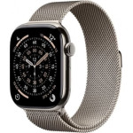 Apple Watch Series 11 GPS + Cellular 46mm Natural Titanium Case with Natural Milanese Loop