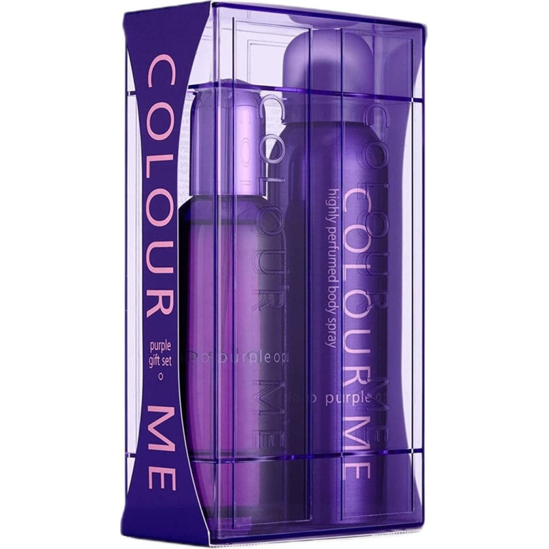 Milton Lloyd Colour Me Purple Zestaw woda perfumowana spray 100ml + perfumowany spray do ciała 150ml